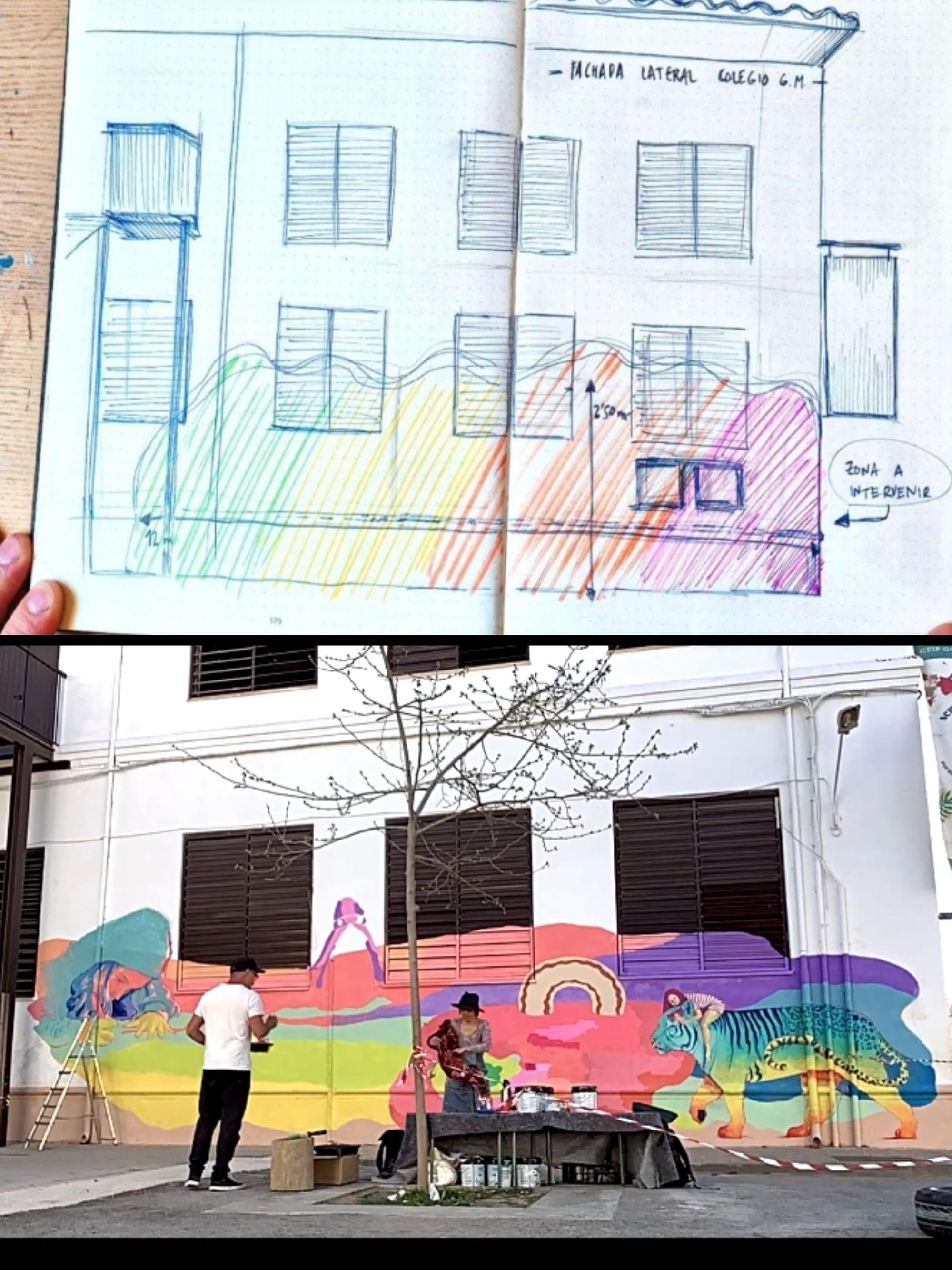 Mural Colegio Gómez Moreno